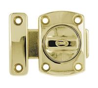 Amig - Goupille De Jante | 50x70 mm | Idéal Pour Les Portes Intérieures En Bois | Fermeture Cylindrique Rotative | Loquet Pour Salle De Bain, Chambre Ou Bureau | Boulon De Sécurité | Zamak Doré