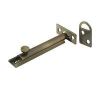 Amig Goupille de Jante | 75 x 14 mm | Idéal pour les portes intérieures en bois | Fermeture automatique verticale | Loquet pour salle de bain, chambre ou bureau | Boulon de sécurité | Argent Acier