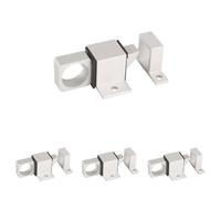 Amig Goupille de suralimentation pour fenêtres Mod.960, Loquet de boulon adapté pour fermeture horizontale ou verticale, en aluminium avec finition argentée, 22 x 40 mm, y compris Tire-fond,