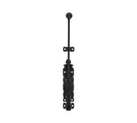 Amig - Goupille de Surpose | Verrou pour portes et fenêtres | Fermeture résistante | Acier et Zamak | Couleur: Noir | 300 x 35 mm | Vis non Incluses