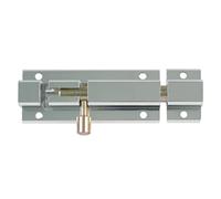 Amig - Goupille de suspension pour portes Mod.501 | Loquet de sécurité pour fermeture horizontale ou verticale | En aluminium avec finition argentée | Dimensions : 100 x 30 mm | Comprend des sangles