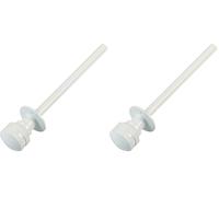 Amig - Goupille de verrouillage pour fenêtres courroies en bois ou aluminium Mod.40 | Convient pour sécuriser les magasins | Fermeture de sécurité zamak finition blanche | Dimensions : Ø 30 x 152 mm