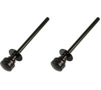 Amig - Goupille de verrouillage pour fenêtres courroies en bois ou aluminium Mod.40 | Convient pour sécuriser les magasins | Fermeture de sécurité zamak finition noire | Dimensions : Ø 30 x 152 mm