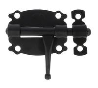 Amig - Goupille Décorative en Acier | Verrou à Plaque Sécurisé | Pour Portes et Meubles | Installation Facile | Charnière Décoratif | Arrêt de Volet Battant, Noir, 40 mm, Acier allié