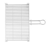 Amig - Grille de Barbecue - 65 x 40 cm - Fabriquée en Acier Résistant à la Corrosion - Retour Uniforme Idéal pour Griller Viandes et Légumes - Mod. AM26