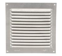 Amig - Grille de ventilation carrée en Aluminium avec moustiquaire | Grilles d'aération pour sortie d'air | Idéal pour plafonds | Dimensions : 150 x 150 mm | Couleur: Argent