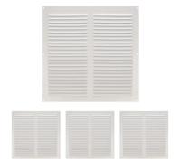 Amig - Grille de ventilation carrée en Aluminium avec moustiquaire | Grilles d'aération pour sortie d'air | Idéal pour plafond de cuisine et salle de bain | Dimensions : 250 x 250 mm | Couleur: Blanc