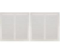 Amig - Grille de ventilation carrée en Aluminium avec moustiquaire | Grilles d'aération pour sortie d'air | Idéal pour plafond de cuisine et salle de bain | Dimensions : 250 x 250 mm | Couleur: Blanc