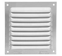 Amig - Grille de ventilation carrée en Aluminium | Grilles d'aération pour sortie d'air | Idéal pour plafond de cuisine et de salle de bain | Dimensions : 100 x 100 mm | Couleur: Argent