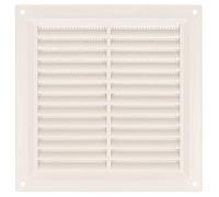 Amig - Grille de ventilation carrée en Plastique avec moustiquaire | Grilles d'aération pour sortie d'air | Idéal pour plafond de cuisine et salle de bain | Dimensions : 170 x 170 mm | Couleur: Blanc