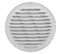 Amig - Grille de ventilation - Grille ronde avec moustiquaire - Idéale pour aération cuisine et salle de bain - Ø100 mm - Aluminium - Blanc