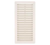 Amig - Grille de ventilation rectangulaire avec moustiquaire intégrée pour mur ou plafond - dimensions extérieures 250 x 120 mm - ABS blanc - Mod. 8