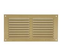 Amig - Grille de ventilation rectangulaire en Aluminium | Grilles d'aération pour sortie d'air | Idéal pour plafond de cuisine et de salle de bain | Dimensions : 100 x 200 mm | Couleur: Dorée