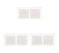 Amig - Grille de ventilation rectangulaire en Aluminium | Grilles d'aération pour sortie d'air | Idéal pour plafond de cuisine et de salle de bain | Dimensions : 100 x 200 mm | Couleur: Blanc