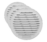 Amig - Grille de ventilation ronde en Aluminium avec moustiquaire | Grilles d'aération pour sortie d'air | Idéal pour plafond de cuisine et de salle de bain | 12 cm de diamètre | Couleur: Blanc