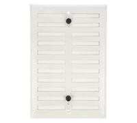 Amig - Grille de ventilation rectangulaire en Aluminium | Grilles d'aération pour sortie d'air | Idéal pour plafond de cuisine et de salle de bain | Dimensions : 170 x 200 mm | Couleur: Blanc