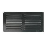 Amig - Grille Rectangulaire en Aluminium | Grilles de Ventilation pour Sortie d'air | Idéale pour Plafond de Cuisine et Salle de Bain | Dimensions 150 x 300 mm | Couleur Noire