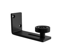 Amig - Guide inférieur pour porte coulissante - Réglable de 20 à 60 mm - Rouleau nylon silencieux - Fabriqué en acier noir résistant - Mod. SD020
