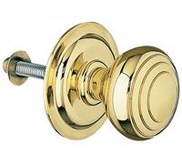 Amig - Jeu de boutons pivotants ronds pour portes intérieures Mod. 11GR | ø62 x 77 mm | Garniture de plaque rectangulaire | Poignée ergonomique | Acier inoxydable mat 18/8