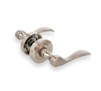 Amig - Jeu de poignée avec poignée et rosace - Modèle Yaltarz - Fabriqué en acier chromé mat - Mesure : 52mm - Carré de 6 mm - Idéal pour les portes intérieures