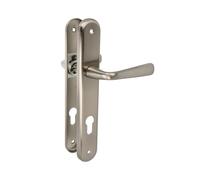 Amig - Jeu de poignées de porte en laiton - Modèle 252PB85-250X40 CHROMÉ MAT - Dimensions : 250 X 40 mm - Carré de 8 mm - Résistant à la corrosion - Visserie incluse - Finition : CHROMÉ MAT