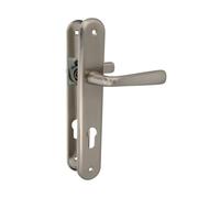 Amig - Jeu de poignées de porte en laiton - Modèle 252PB85-250X40 LAITON CHROME MT - Dimensions : 250 X 40 mm - Carré de 8 mm - Résistant à la corrosion - Visserie incluse - Finition : CHROME MAT