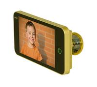 Amig - Judas de porte numérique | Écran LCD TFT 4" | Angle de vision : 160° | Images claires | Installation et utilisation faciles | Couleur : Or