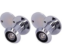 Amig - Judas de Porte Superangle en Laiton | Vision Large pour Sécurité | Facile à Installer | Résistant aux Rayures | Chrome Brillant, Diamètre 14 mm, Laiton Chrome Brillo (Lot de 2)