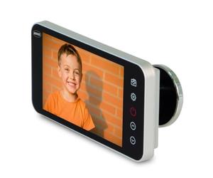 Amig - Judas numérique argenté avec écran LCD 4'' DW 4.0 HD | Le viseur de caméra fournit des images claires | Facile à installer et à utiliser