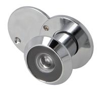 Amig - Judas Porte Chromé Brillant | Roulement Douche, Verrou Sécurité, Charnière Cuir | Poignée Carré 8mm | Cale Plastique, Console Étagère, Support Verre, Pied Meuble, 15-25mm
