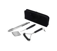 Amig - Kit 3 Accessoires pour Barbecue - Acier Inoxydable - Ensemble Complet d'Ustensiles - Accessoires Pratiques et Présentation Soignée pour Cadeau - Mod. AM02