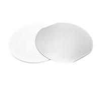 Amig - Kit de 2 Pierres pour Pizza sur Gril - 33 x 33 cm - Blanc - Fabriqué en Aluminium-Cordiérite Blanche - Utilisation dans Le Four et Le Barbecue - Mod. AM27