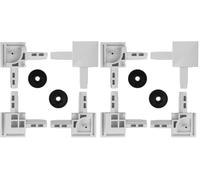 Amig - Kit de remplacement pour moustiquaire coulissante | Supports avec et sans rouleaux | Compatible avec le modèle MC01 | Pièces de rechange en nylon durables | Installation facile | Blanc