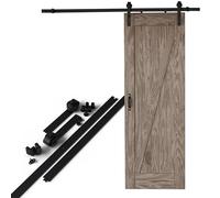 Amig - Kit porte coulissante en bois - Guide 200 cm acier noir - Supporte jusqu'à 100 kg - Glissement silencieux et stable - Mod. SD003