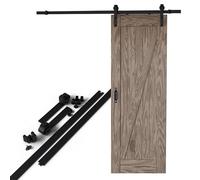 Amig - Kit porte coulissante en bois - Guide 300 cm acier noir - Capacité 100 kg - Mouvement fluide et résistant - Montage facile - Mod. SD003