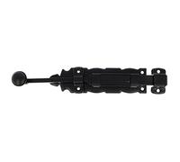 Amig - Loquet de sécurité en acier noir | Axe en zamak | Style fer forgé rustique | Dimensions 200 x 35 mm | Vis incluses | Compatible serrure menuiserie métallique, Noir, 200 mm