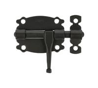 Amig - Loquete Superposé pour Portes et Meubles Mod. 484 | Verrou de Sécurité pour Fermeture Horizontale | Matériau Acier avec Axe en Zamak | 60 mm | Style Rustique | Noir