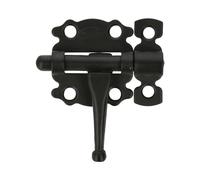 Amig - Loquete Superposé pour Portes et Meubles Mod. 484 | Verrou de Sécurité pour Fermeture Horizontale | Matériau Acier avec Axe en Zamak | 40 mm | Style Rustique | Noir