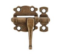 Amig - Loquete Superposé pour Portes et Meubles Mod. 484 | Verrou de Sécurité pour Fermeture Horizontale | Matériau Acier avec Axe en Zamak | 50 mm | Style Rustique | Inclut la Quincaillerie | Cuir