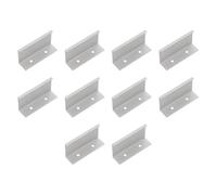 Amig - Lot de 10 Poignées pour meubles - 32 mm - Couleur Anodisée Argent - Material: Aluminium - Pour tiroirs et armoires - Mod. 848