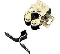 Amig - Lot de 2 embouts en acier avec rouleaux en caoutchouc Mod.12 | Fermeture cachée pour portes d'armoires et de meubles de maison ou de bureau | Dimensions : 34 x 30 mm | Vis de fixation incluse