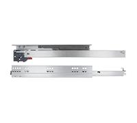 Amig - Lot de 2 glissières coulissantes en acier zingué pour meuble, commode ou armoire | Extraction totale avec fermeture automatique | Résistance de charge : 25 kg/paire | Dimensions : 400 mm