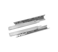 Amig - Lot de 2 guides coulissants Mod.42 en acier zingué pour tiroirs de meubles, commodes ou armoires, à retrait total avec fermeture automatique, résistance de charge : 25 kg/paire, dimensions :