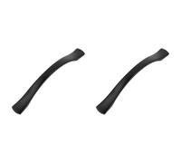 Amig - Lot de 2 Poignées pour meubles - 96 Mm - Noir Mat - Material: Zamak - Pour tiroirs et armoires de cuisine et de salle de bain avec un style moderne décoratif- Mod. 833