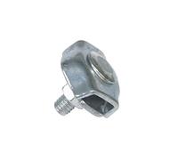 Amig - Lot de 2 serre-câbles plats simples en acier zingué Mod.30105 pour coupler des cordes, câbles ou fils métalliques | Pers ou colliers réglables d'écrou | Dimensions : Ø 3 mm