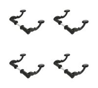 Amig - Lot de 4 jeux de 2 poignées décoratives pour portails, clôtures ou portes de jardin Mod.101SP - Rosace Ø19 mm - Poignée 110 mm - Carré 8 mm - Type fer forgé - En zamak finition noire