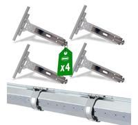 Amig - Lot de 4 sangles de volet roulant - Acier inoxydable et polyamide gris - 150 mm - Attache volet résistant à la corrosion - Améliore la stabilité et durabilité des volets - Installation facile