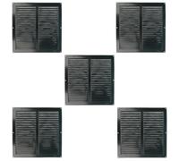 Amig - Lot de 5 grilles carrées en Aluminium avec moustiquaires | Grilles de Ventilation pour Sorties d'air | Idéales pour plafonds de Cuisine et salles de Bain | Dimensions 300 x 300 mm