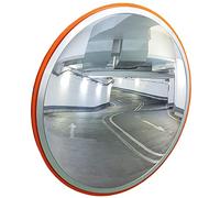 Amig - Miroir convexe de sécurité et de surveillance Ø30 cm de diamètre | Miroir de circulation | Vision dans les angles morts, les colonnes et les coins des magasins et garages | Couleur orange