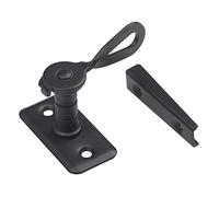 Amig - Modèle 12 - Fléau type Saint-Sébastien pour contrevents | 50 x 25 x 20 mm | Fermeture intérieure pour réduire les bruits et les courants d'air | Acier finition en noir | Tire-fonds inclus